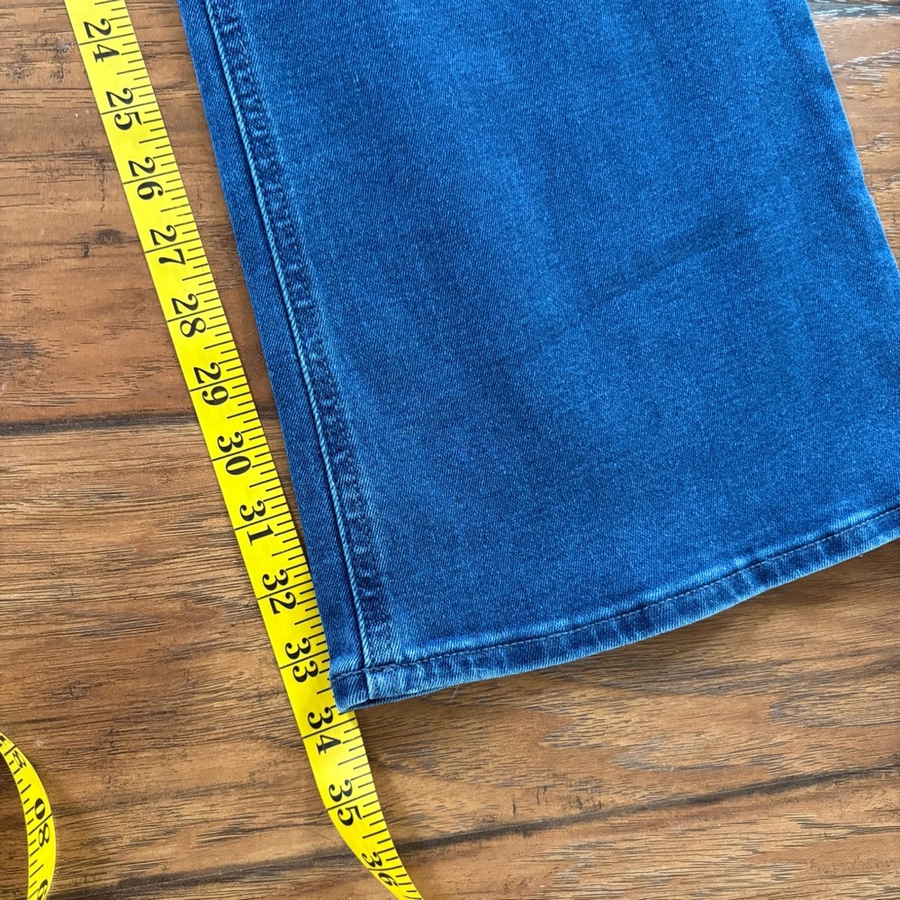 Old Navy Blue Flare Jeans - Classic Retro Fit High Waisted Tall NWT - Picture 7 of 9